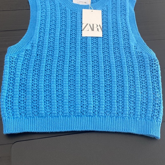 NWT ZARA knit cropped sweater vest - Picture 4 of 6